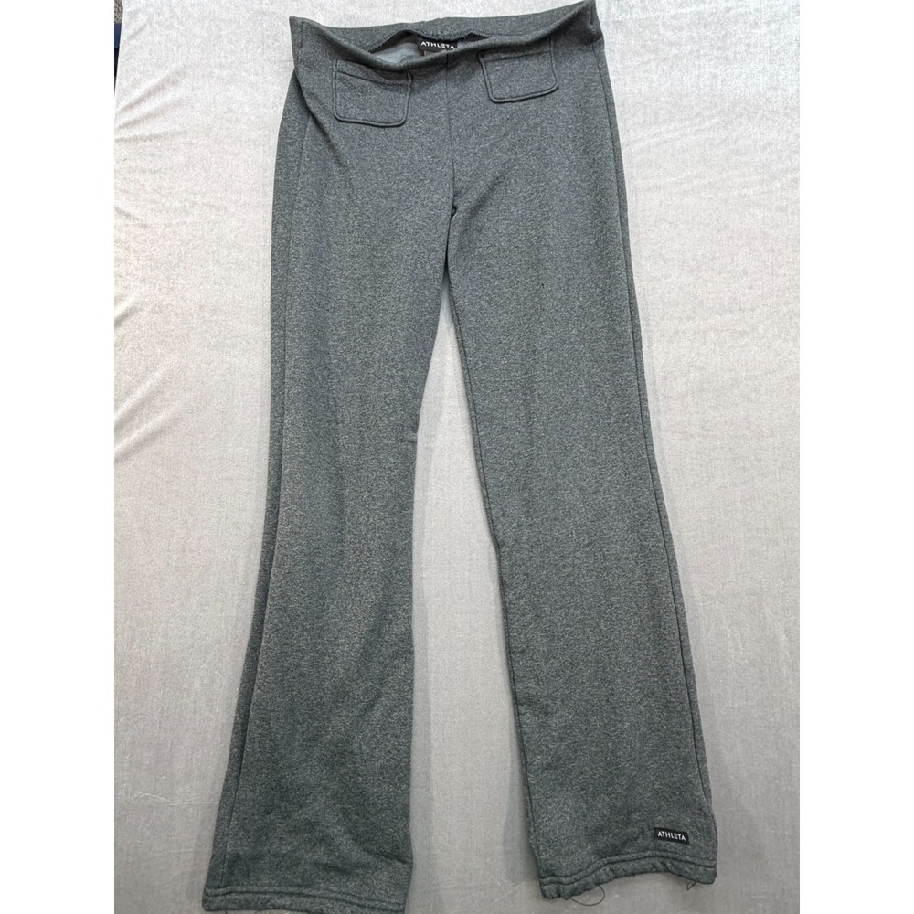 Vintage Athleta Women Yoga Sweat Pants Gray Small Made in USA